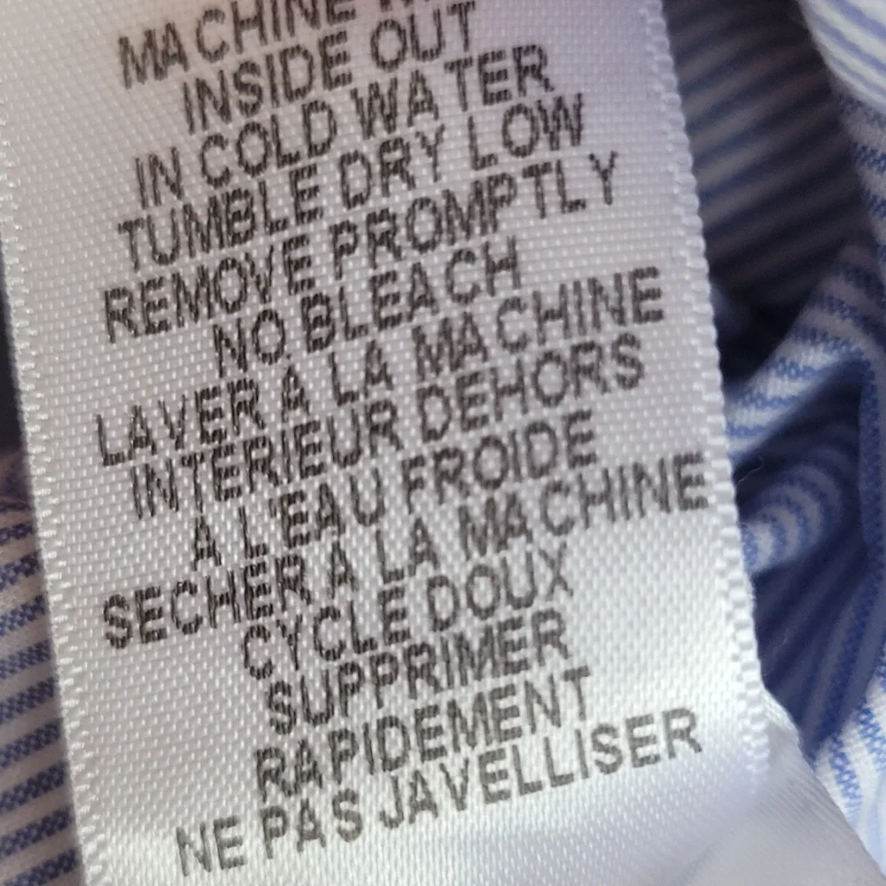 Frank & Eileen Blue Striped Blouse - Picture 4 of 6